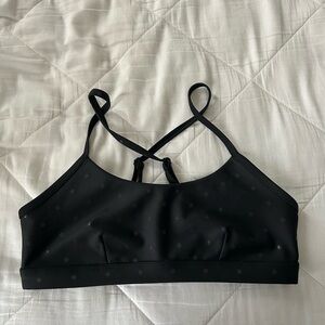 ALO Yoga Black Strappy Sports Bra